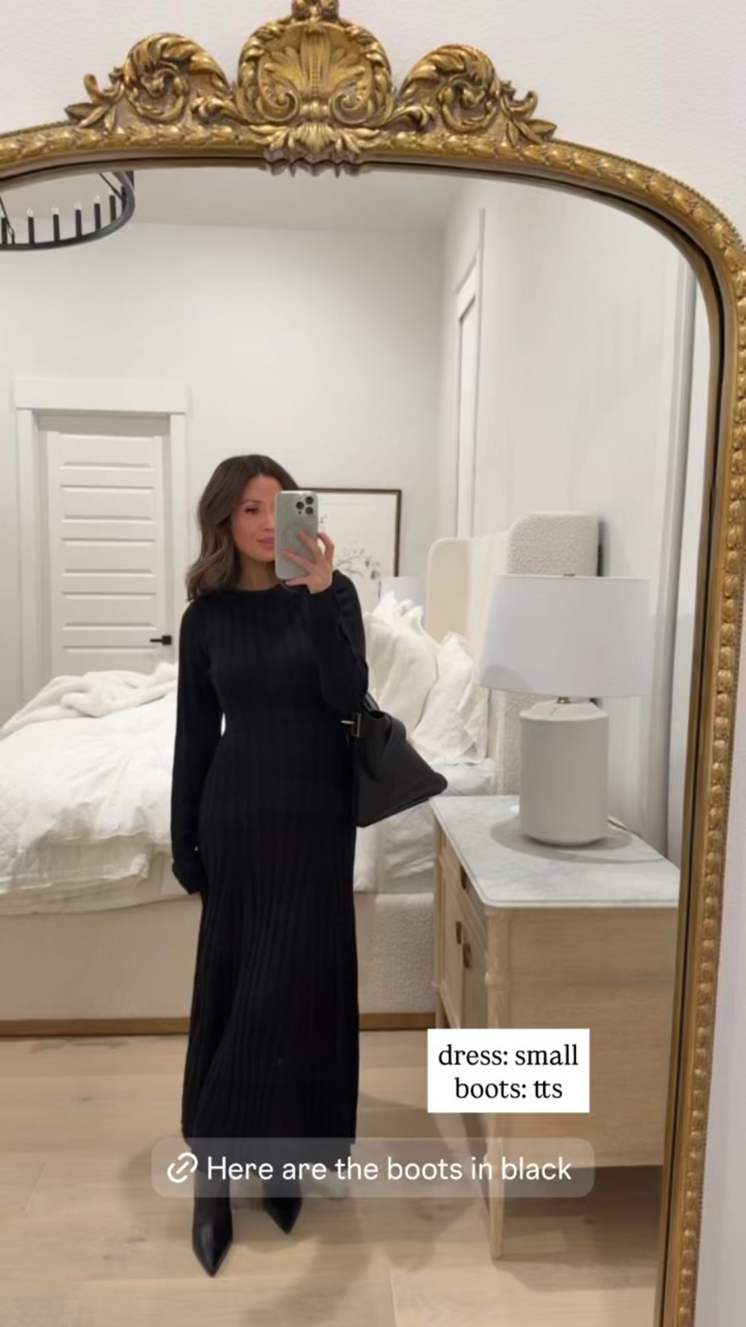 NSALE TRYON 💛 dress size small and is pretty comfortable (size up), loving these boots in black, perfect for fall, this bag goes with everything and looks so trendy

#LTKSaleAlert #LTKSeasonal #LTKStyleTip