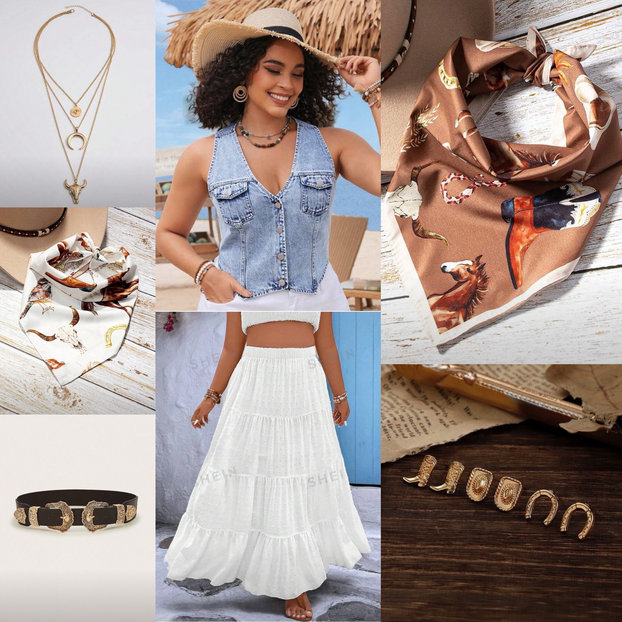  Country concert outfit idea

The white flowy skirt + denim vest trend is everywhere and I found these options to recreate that look on a budget. Under $25 for both pieces! I’ll be sharing a try on once the order arrives but wanted to share this as well as the accessories I found to go with this concert outfit. 

#LTKSeasonal #LTKOver40 #LTKPlusSize