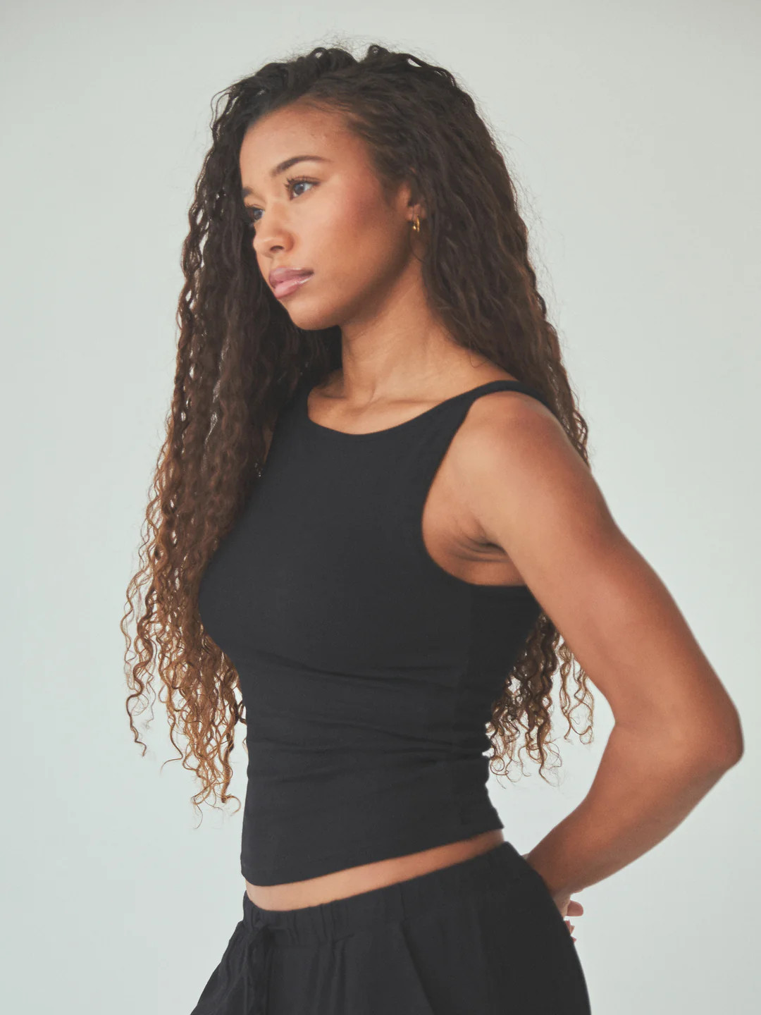 Ribbed Dainty Boat Neck Brami | Klassy