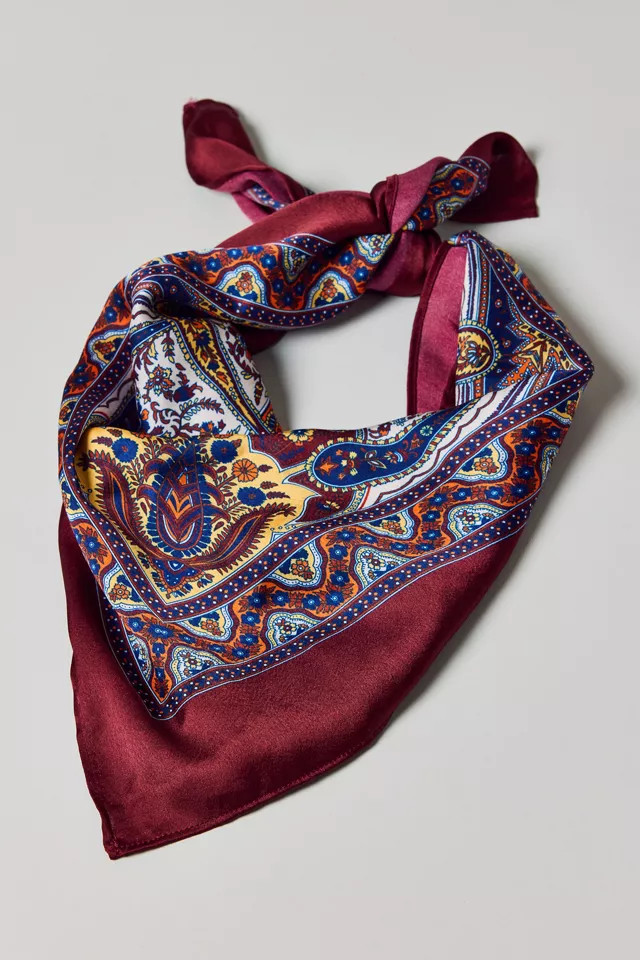 Autumn Silky Bandana in Tan, Women's at Urban Outfitters | Urban Outfitters (US and RoW)