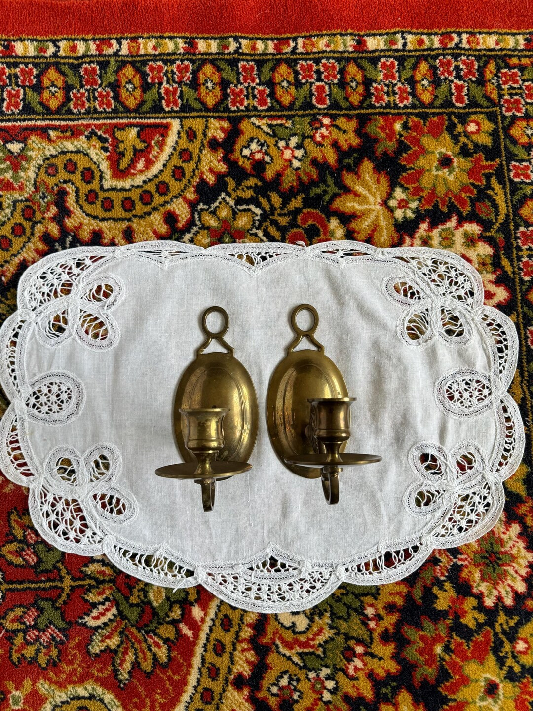 Brass Wall Candle Sconces - Etsy | Etsy (US)