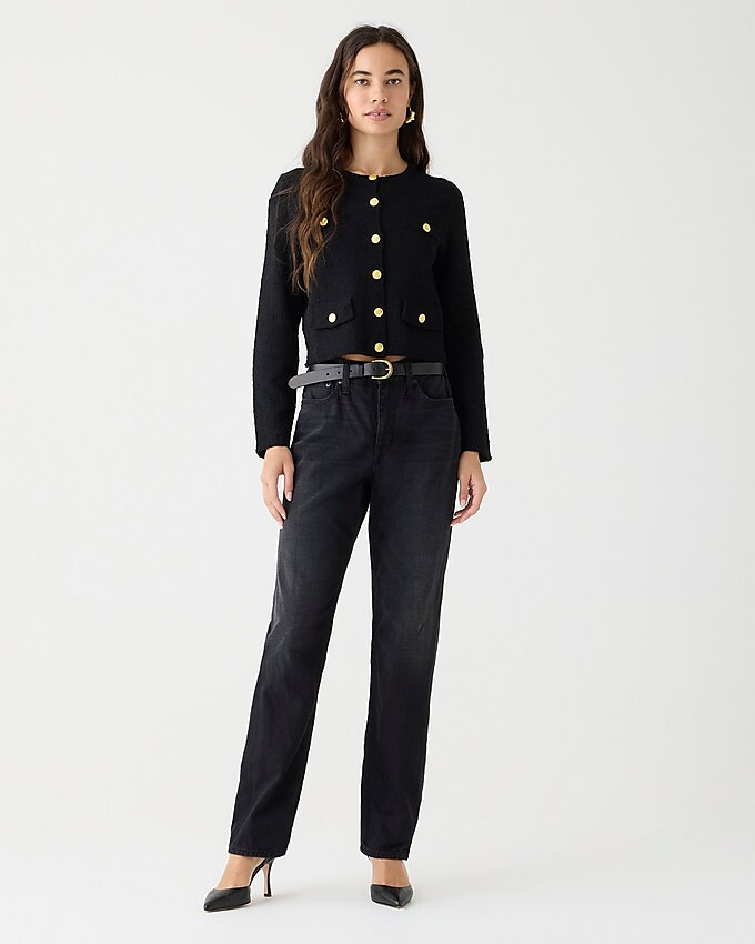 Mid-rise '90s classic straight-fit jean in Charcoal wash | J. Crew US