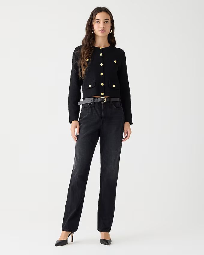 Mid-rise '90s classic straight-fit jean in Charcoal wash | J.Crew US