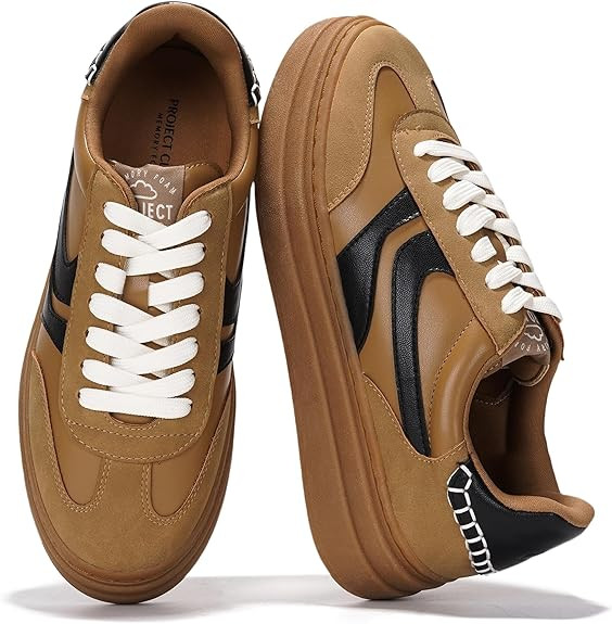 Project Cloud Platform Sneakers for Women Footwear - Memory Foam Insole Womens Shoes, Lightweight... | Amazon (US)