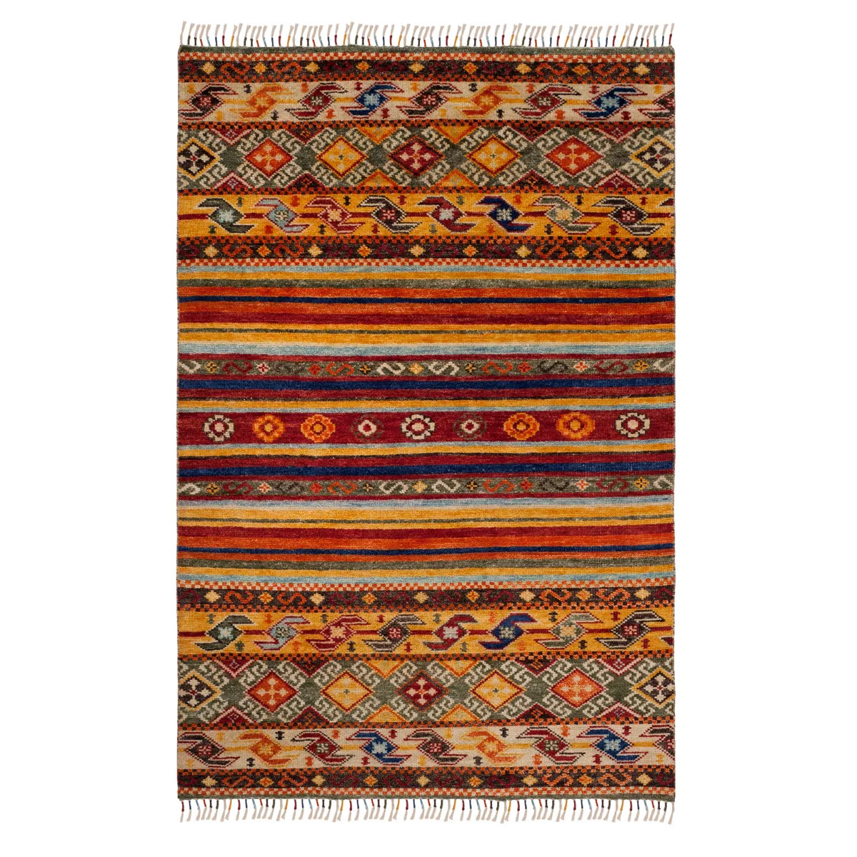 Geometric Design Knotted Area Rug 8'x10' - Safavieh | Target