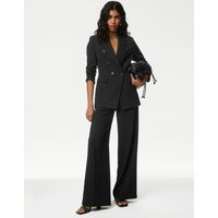 Womens M&S Collection Tailored Relaxed Double Breasted Blazer - Black | Marks and Spencer AU/NZ