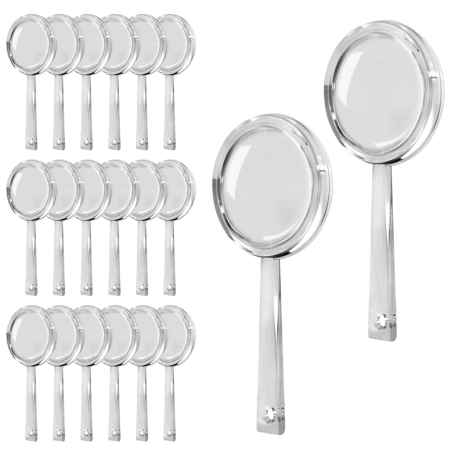 OBTANIM 20 Pack Mini Plastic Handheld Magnifying Glasses Portable Reading Magnifier for Senior an... | Amazon (US)