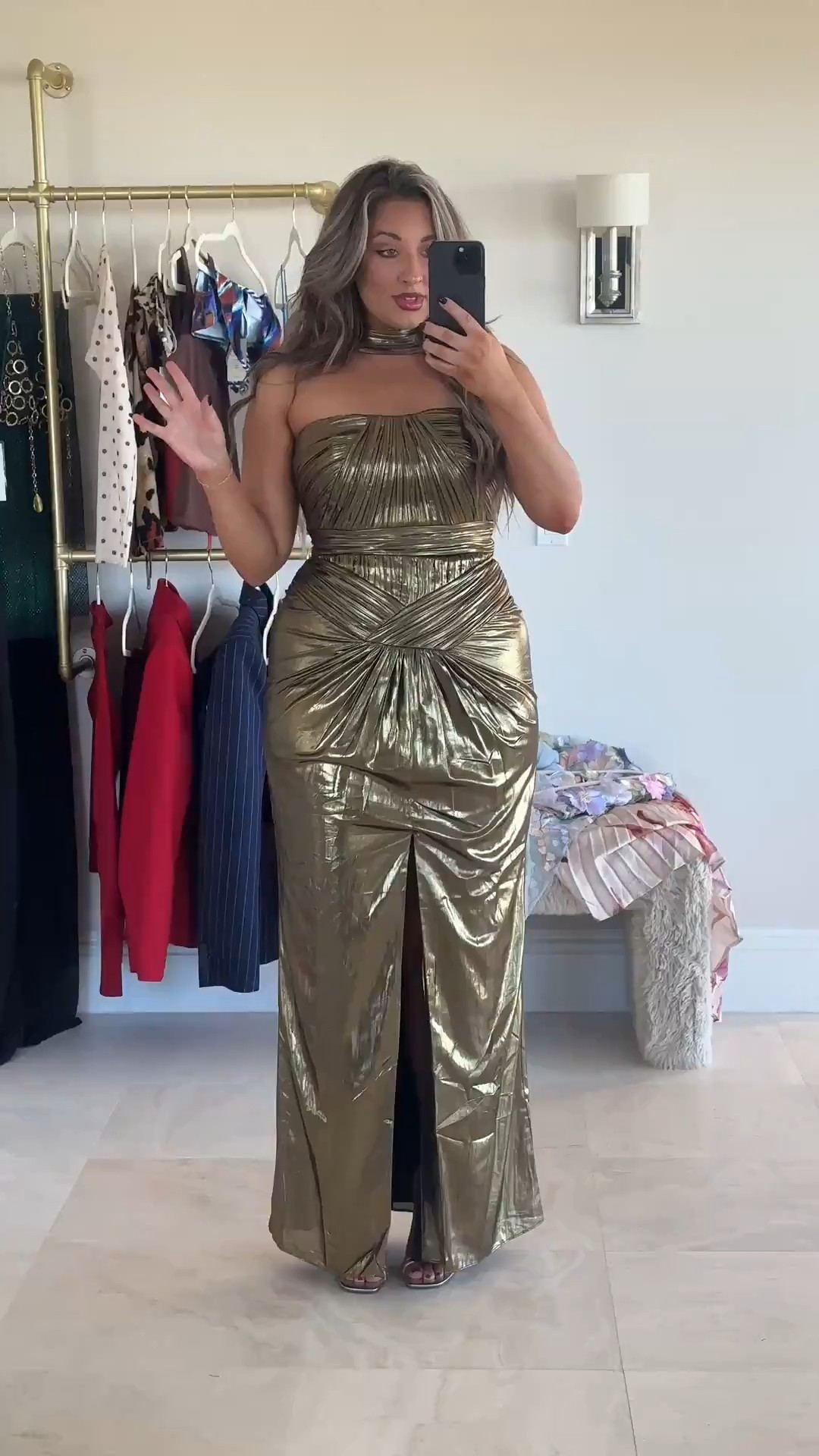 The prettiest wedding guest or formal event dress. I’m wearing a large but could’ve sized up to an extra large.#LTKNYFW 

Comment SHOP below to receive a DM with the link to this post on my LTK ⬇ https://liketk.it/5SIzL #ltkwedding #ltkootd

#LTKdayinmylife #LTKootd #LTKgrwm