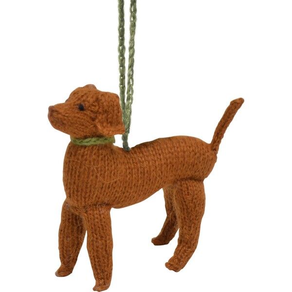Hand Knit Alpaca Wool Vizsla Dog Ornament - Arcadia Home Ornaments & Toppers | Maisonette | Maisonette
