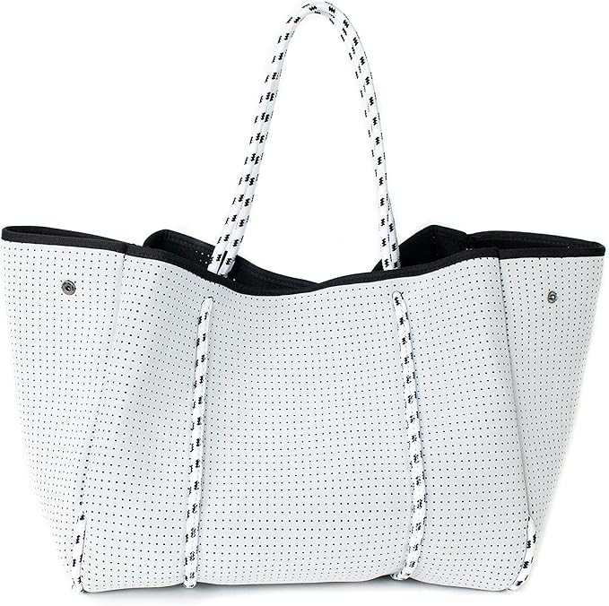 POPUPS Neoprene Large Tote Bag for Beach, Gym, Diaper, Pool,Travel - Lightweight, Water Resistant... | Amazon (US)