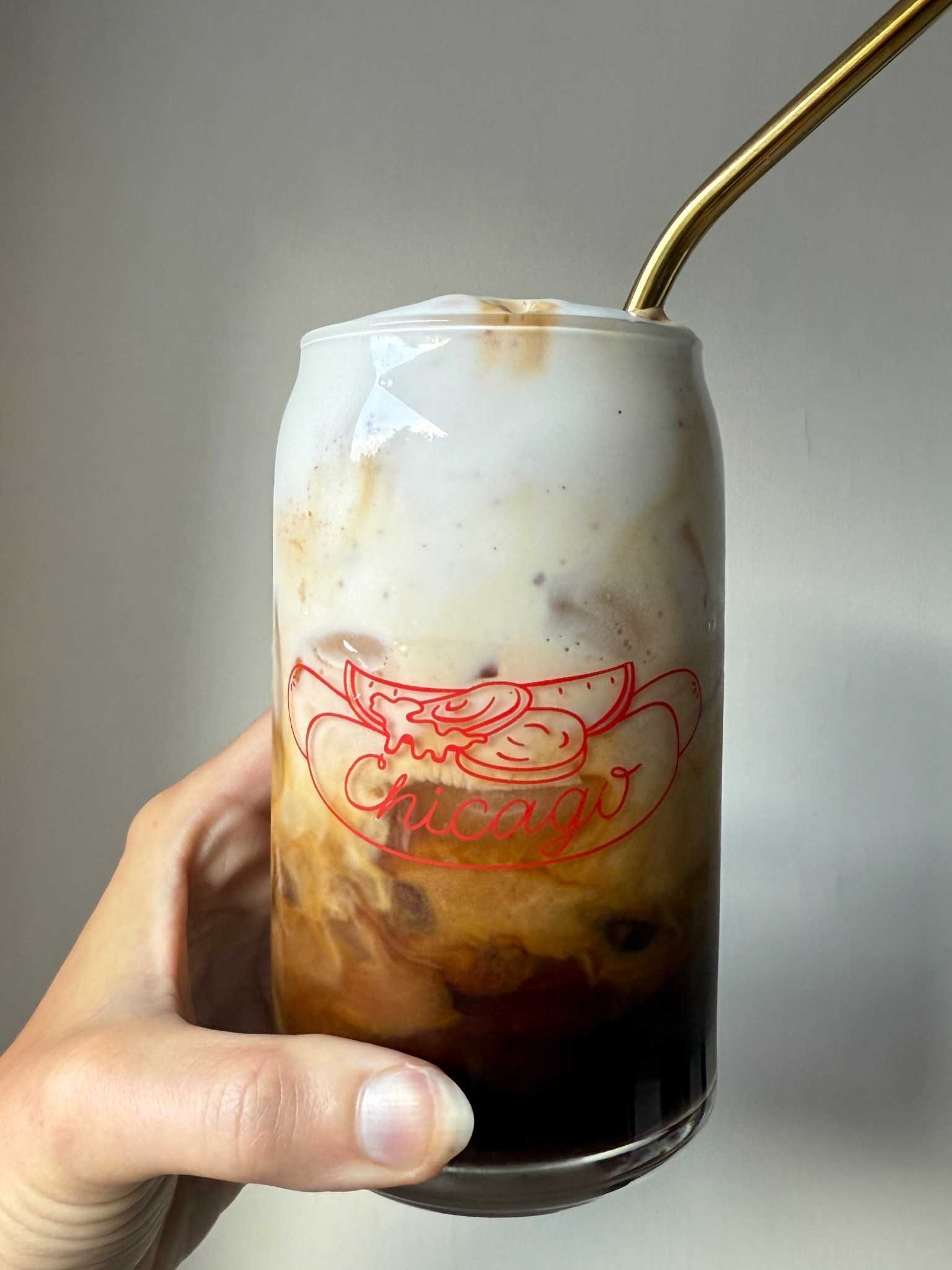 The perfect iced latte - vanilla bean paste + cinnamon + a dash of maple syrup with cold foam on top. Obsessed with the cold foam from my Nespresso frother 

#LTKHome