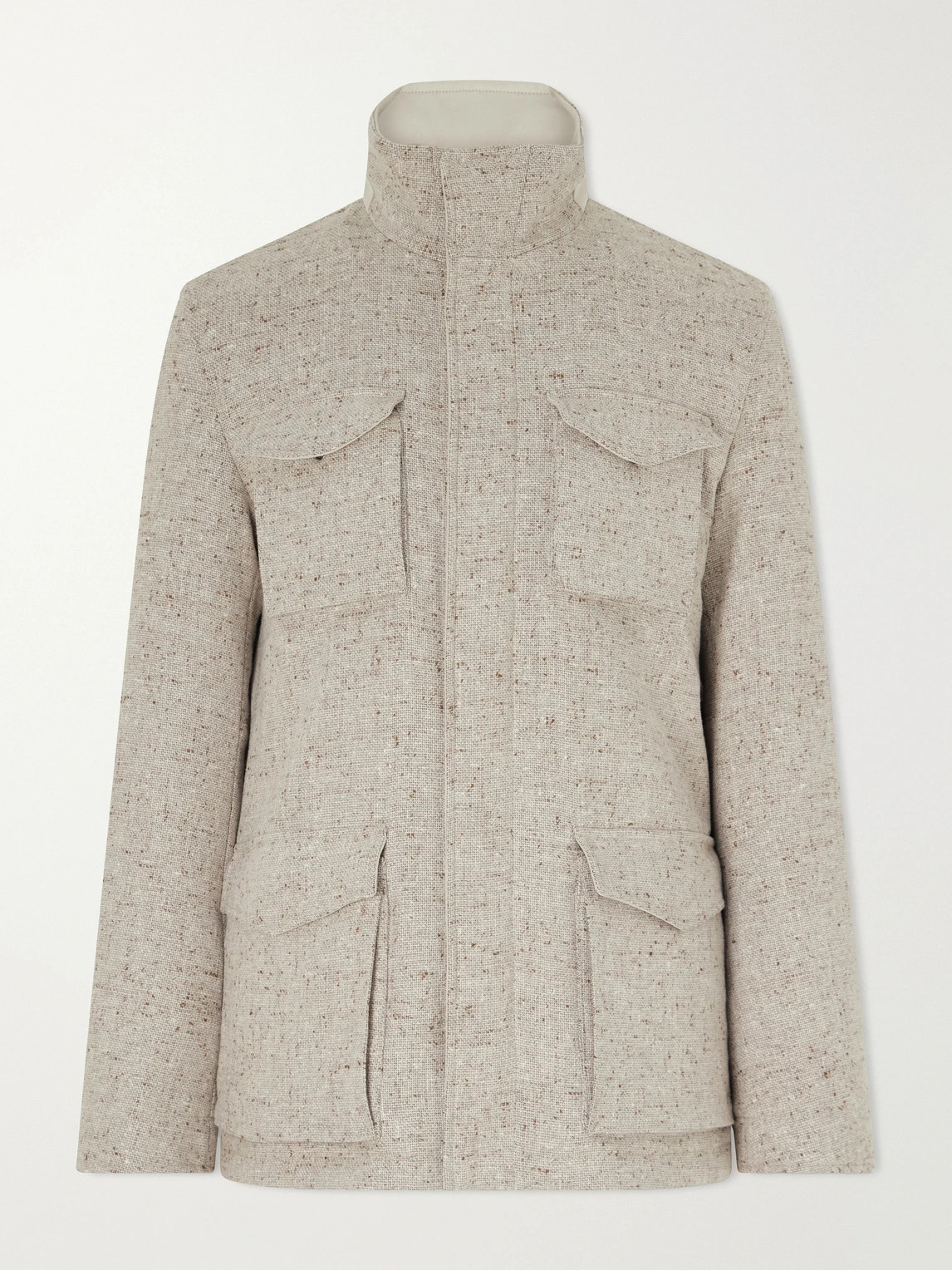 Herno - Virgin Wool-Tweed Field Jacket - Men - Neutrals - IT 50 | Mr Porter (EMEA)