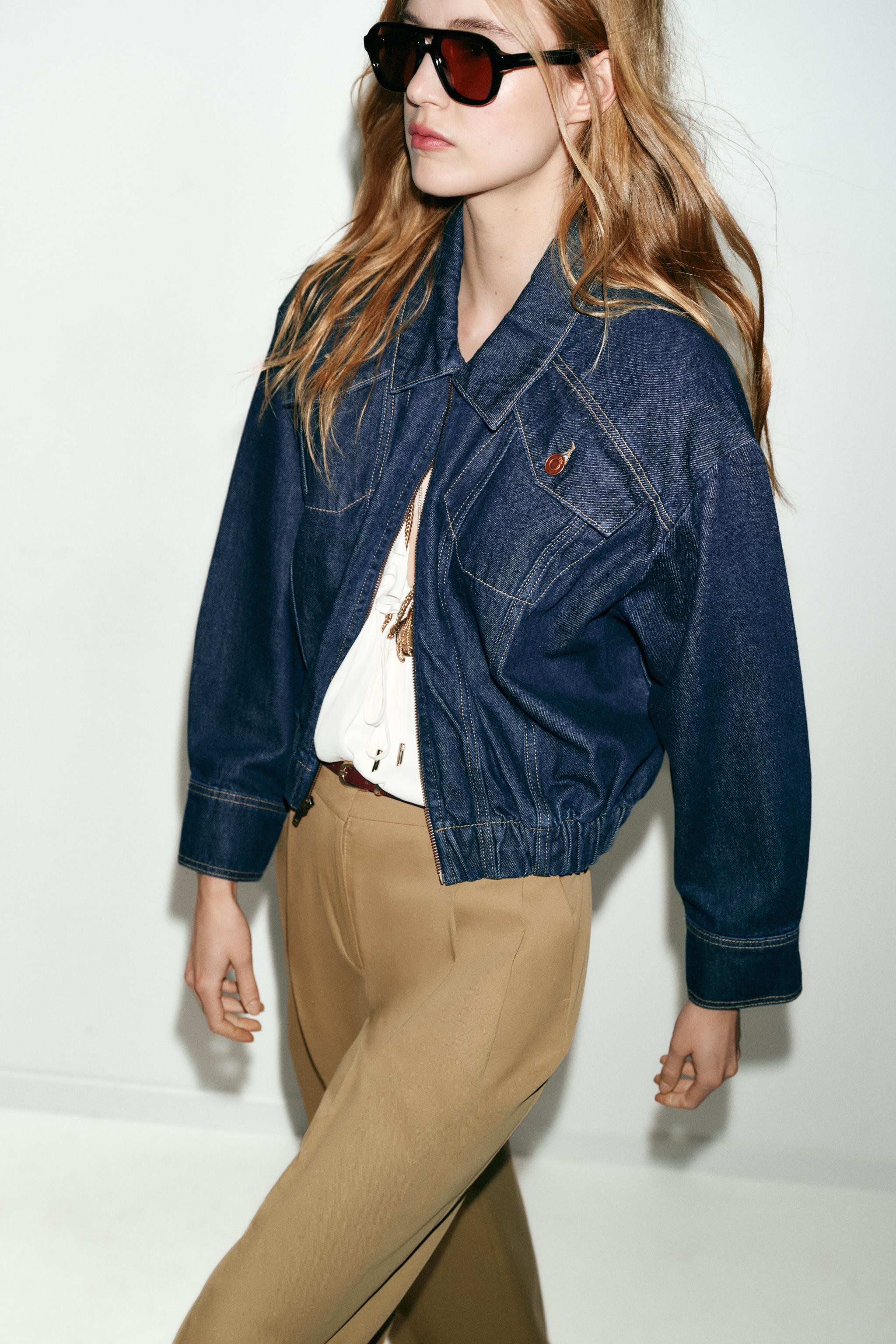 Z1975 DENIM BOMBER JACKET | Zara US