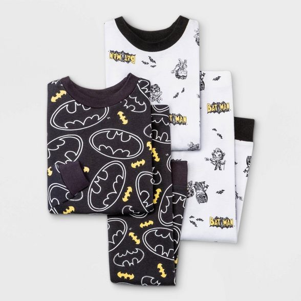 Toddler Boys' 4pc Batman Snug Fit Pajama Set | Target