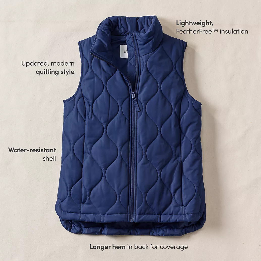 FeatherFree Quilted Insulated Vest | Lands' End (US)