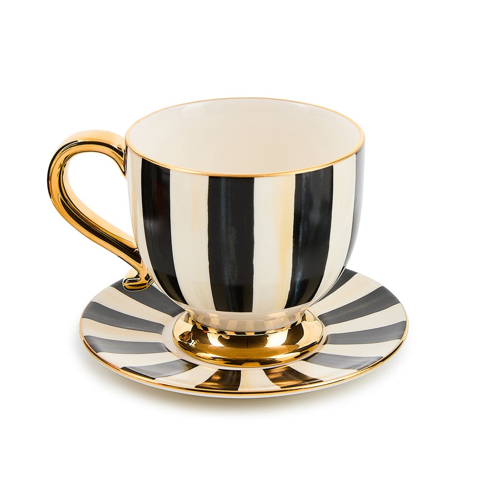 Courtly Stripe Cappuccino Cup | MacKenzie-Childs
