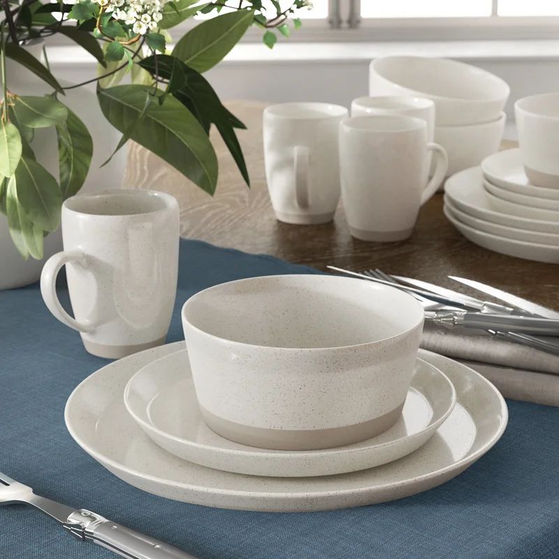 Birch Lane™ Roseanna Stoneware Dinnerware - Set of 16 | Wayfair North America