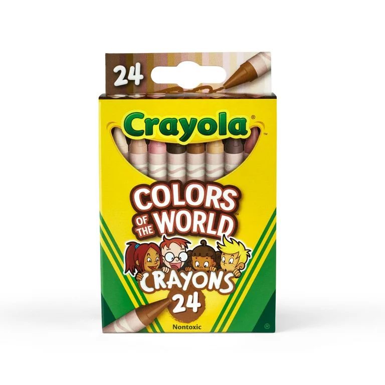 Crayola Colors of the World Crayons, 24 Ct, Back to School Supplies, Teacher Supplies, Child | Walmart (US)