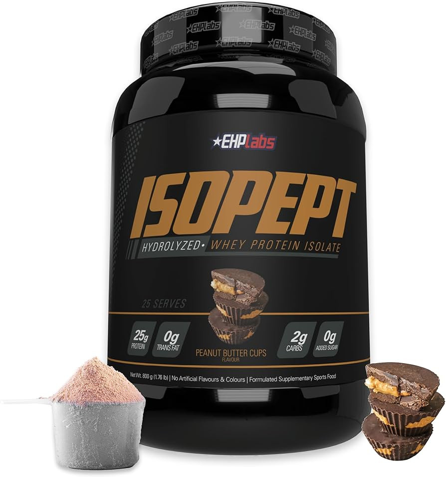 IsoPept Hydrolyzed Whey Protein Powder by EHPlabs - 100% Whey Protein Isolate & Hydrolysate, 27g ... | Amazon (US)
