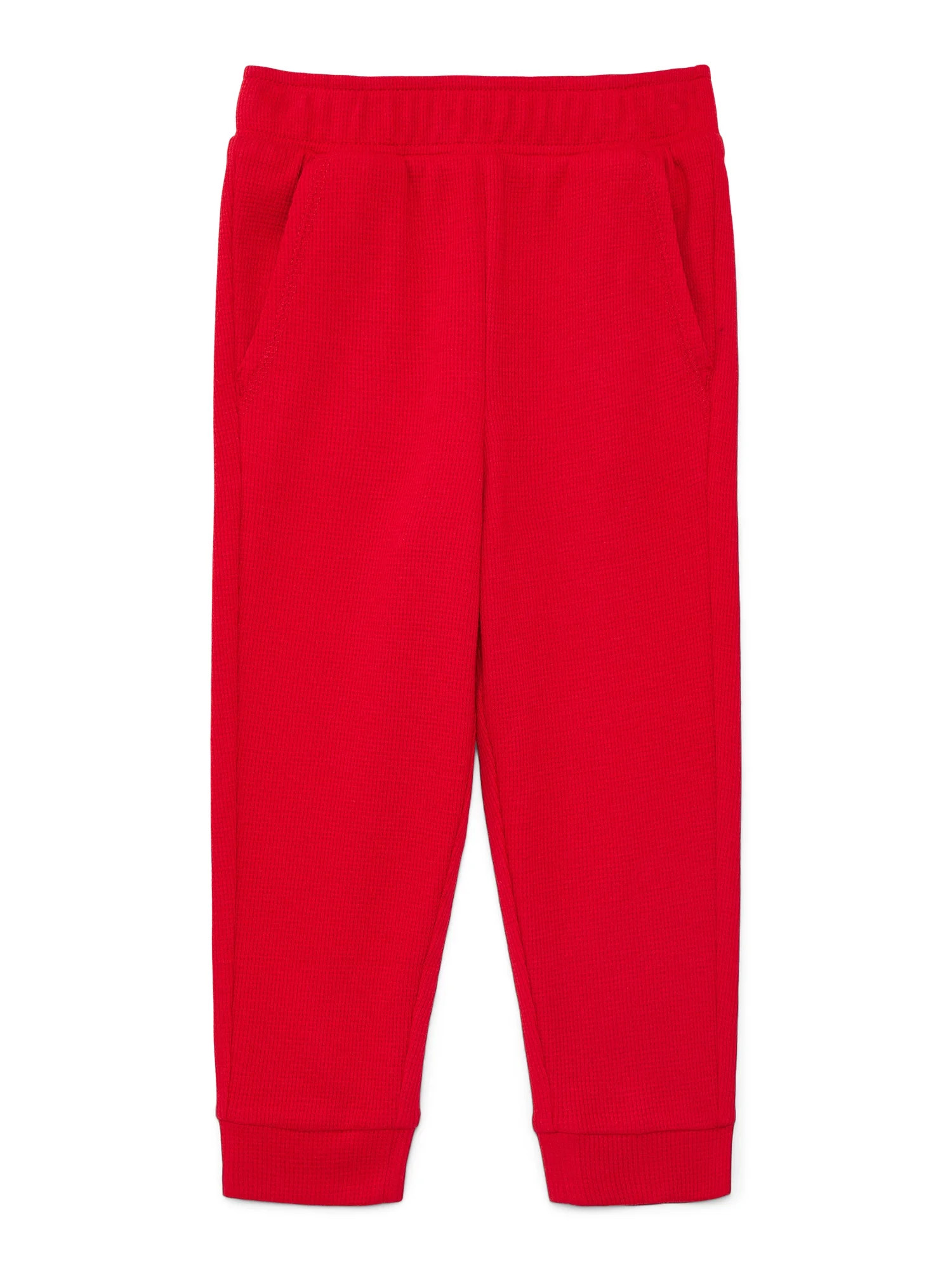 Garanimals Toddler Boys Holiday Solid Micro Thermal Joggers, Sizes 18M-5T | Walmart (US)