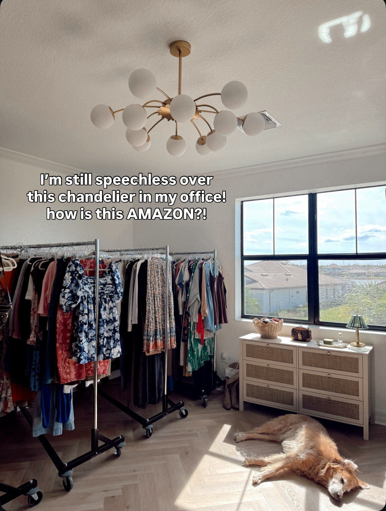 This chandelier looks like it should be thousands of dollars!! I still cannot believe it’s so affordable from Amazon 🤯