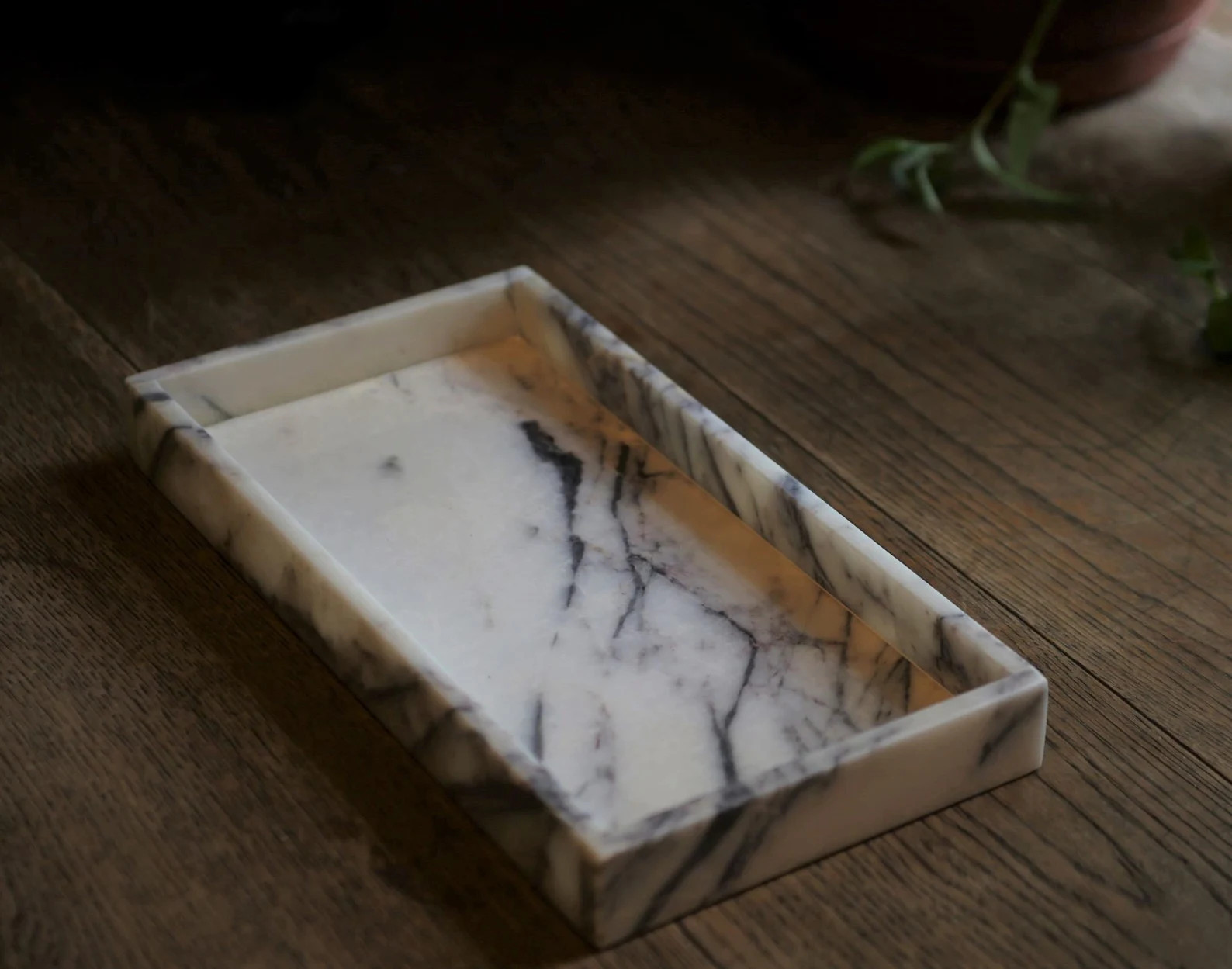 White Lilac Marble Tray, Genuine Marble Storage Tray , Tray for Bathroom/kitchen/vanity /perfume,... | Etsy (US)