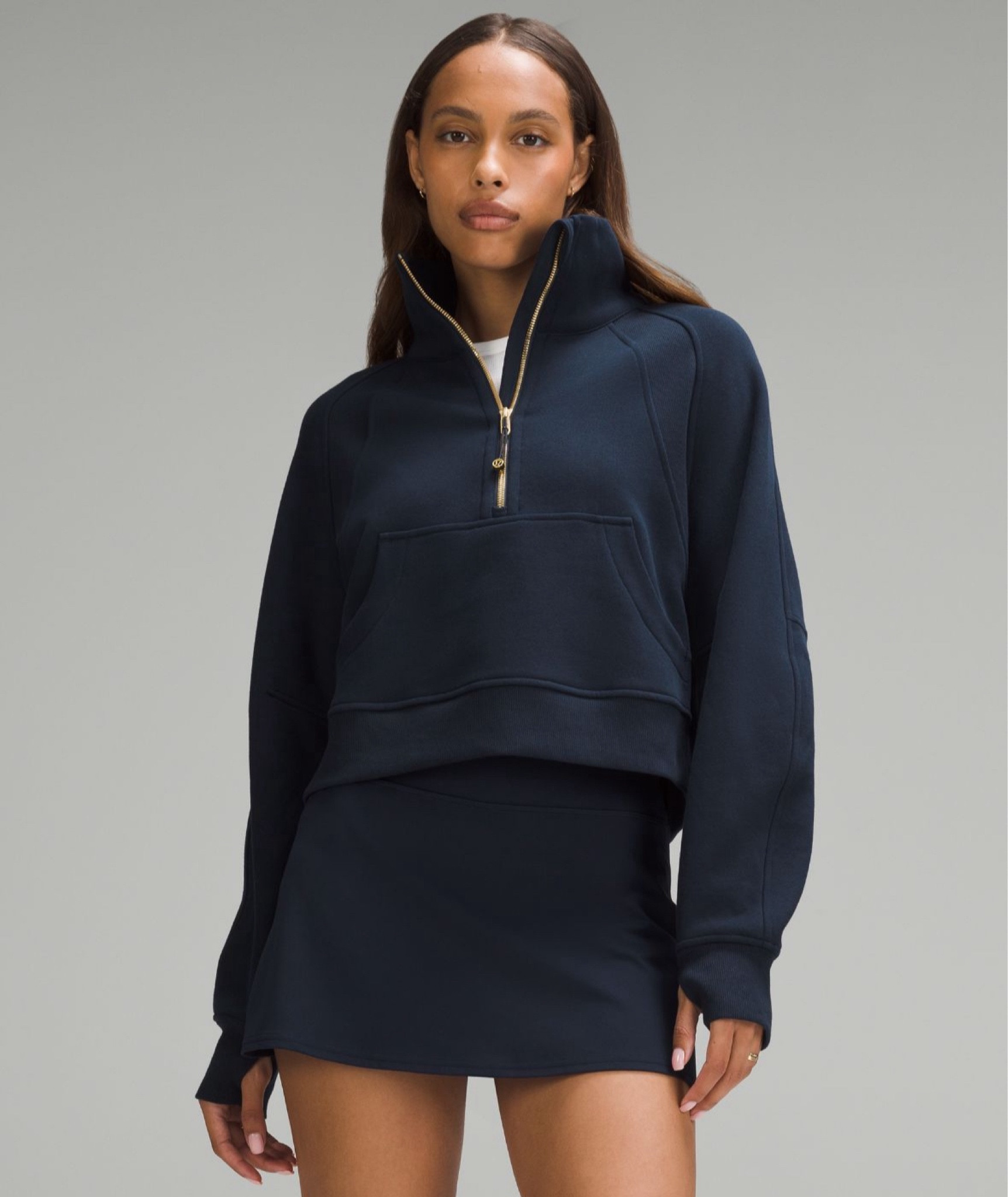 The perfect navy sweatshirt with GOLD details! Lululemon blew this one out of the water!

#LTKfitness #LTKstyletip #LTKGiftGuide