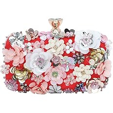 Lanpet Women Clutches Flower Evening Handbag Chain Strap Shoulder Bag | Amazon (US)