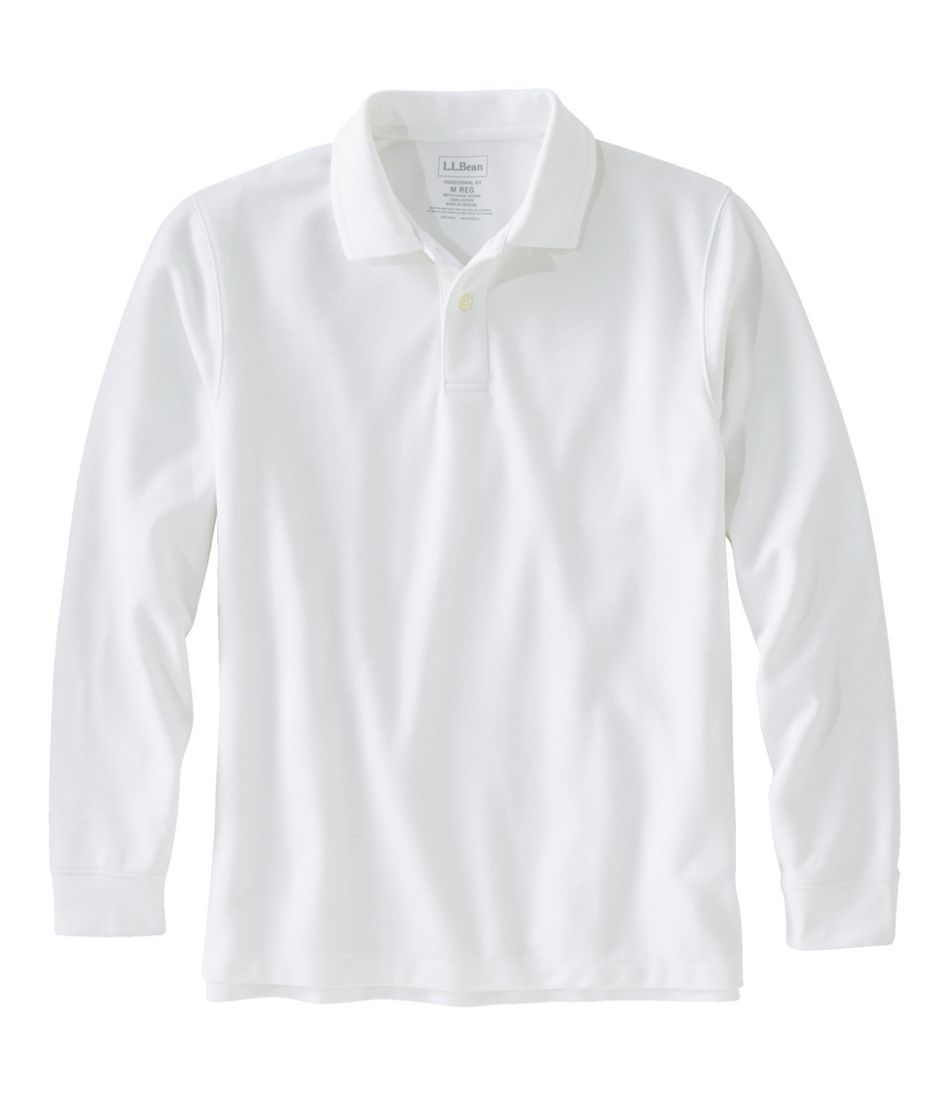 Men's Premium Double L® Polo, Long-Sleeve Without Pocket | Polo Shirts at L.L.Bean | L.L. Bean