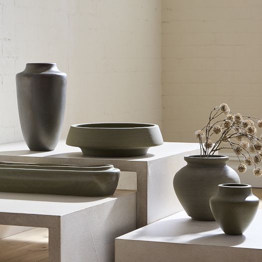 Charlie Ceramic Vases | West Elm (US)