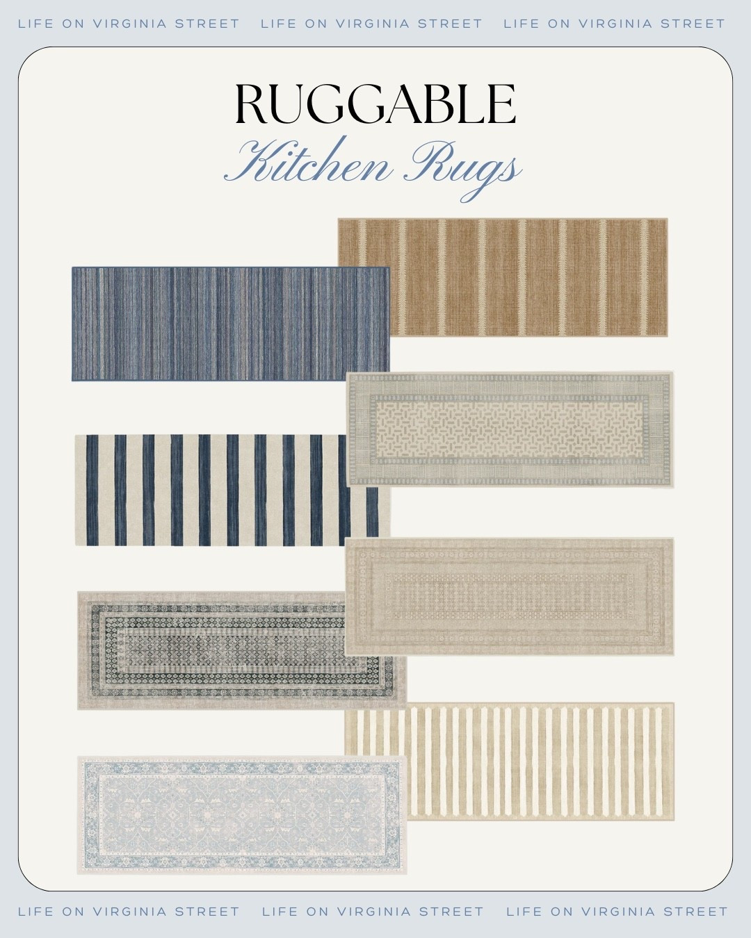 Ruggable kitchen rugs 🙌🏻🙌🏻

Coastal home style  

#LTKFindsUnder100 #LTKHome