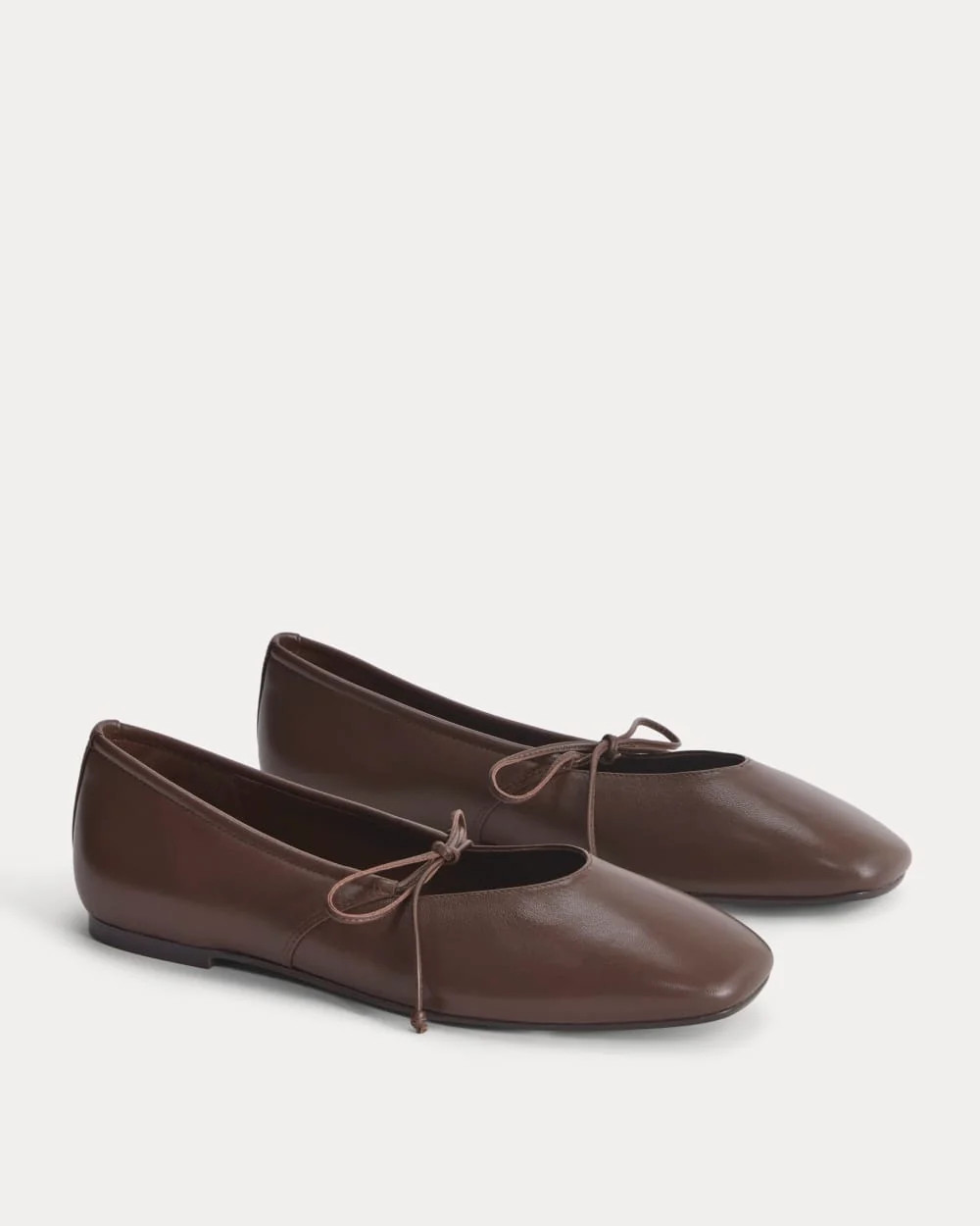 Leather Keyhole Flat | Burnt Umber | Everlane