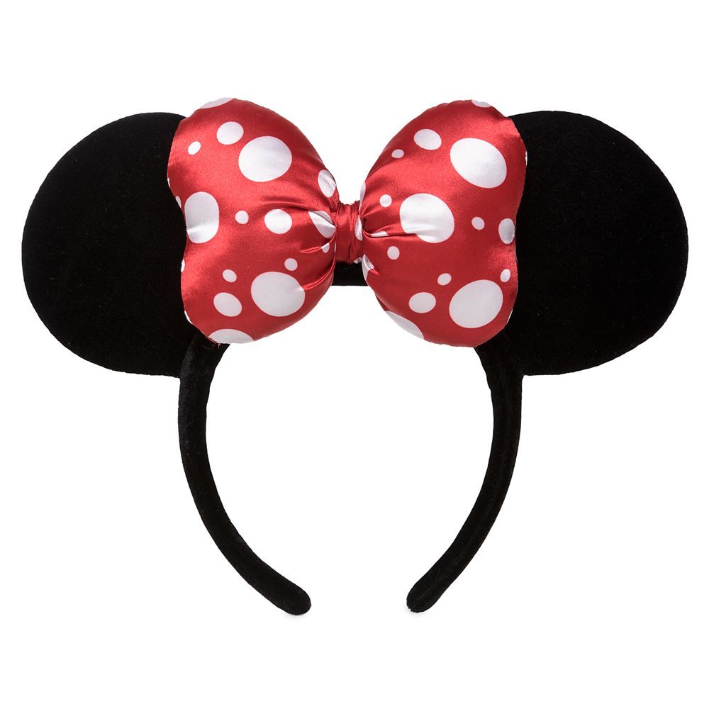 Minnie Mouse Satin Polka Dot Bow Ear Headband Official shopDisney | Disney Store