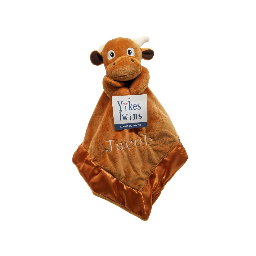 Longhorn Lovey Blanket / UT Austin Security Blanket / 20 X 20 /baby Shower Gift /personalization ... | Etsy (US)