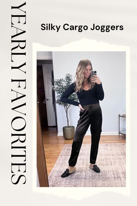 2023 Most Loved: these silk cargo joggers are everything! Dress them up or wear more casual!! 

#AmazonFashion #FoundItOnAmazon #FoundItOnAmazonFashion 