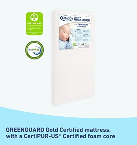 Graco Premium Foam Crib & Toddler Mattress – GREENGUARD Gold and CertiPUR-US Certified, 100% Ma... | Amazon (US)
