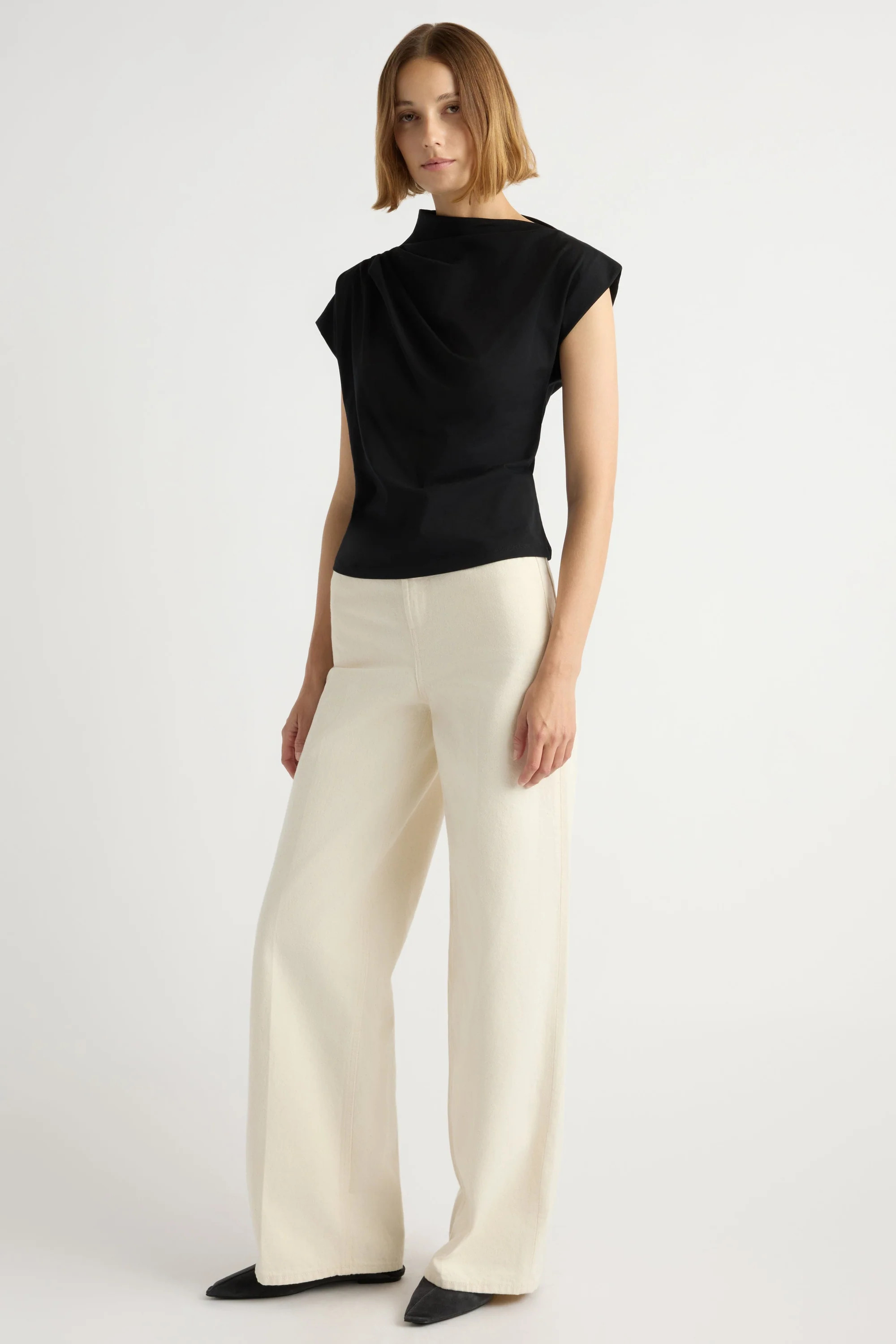 Kenny Asymmetric-Neck Tee | Modern Citizen