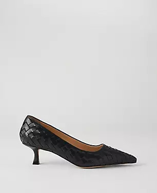 Nip Toe Kitten Heel Pumps | Ann Taylor