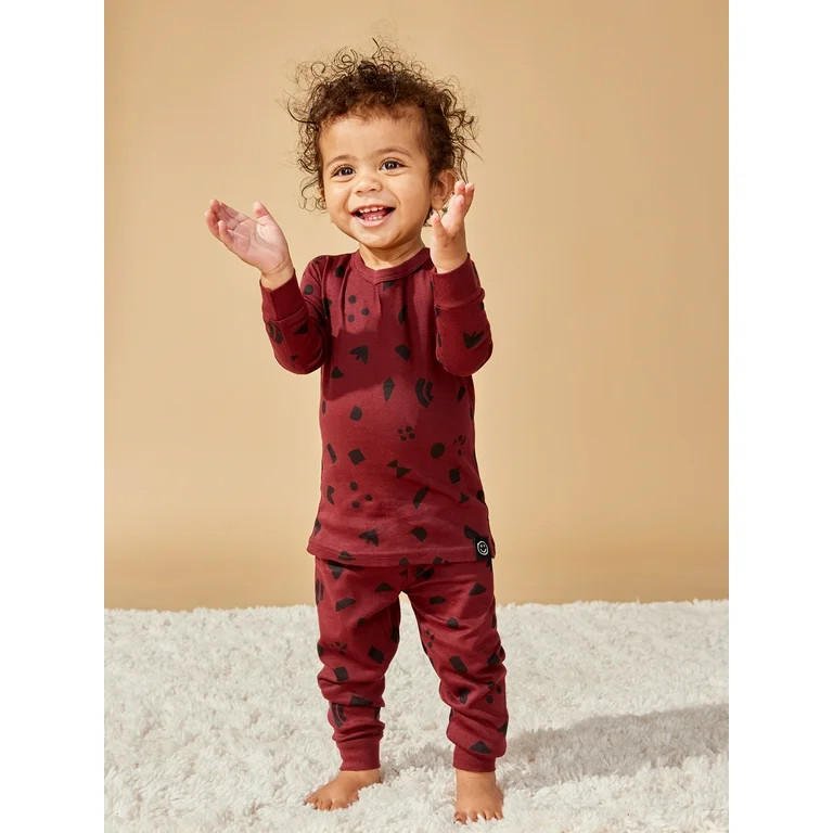 Little Star Organic Baby & Toddler Boy 4 Pc Long Sleeve & Long Pant Pajamas, Size 9 Months - 5T | Walmart (US)