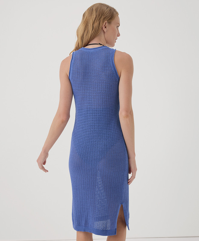 Women’s Beachside Linen Crochet Cover-up made with Organic Cotton | Pact | Pact Apparel
