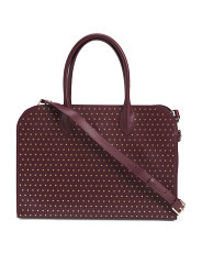 Made In Italy Leather Satchel With Studs | Handbags | Marshalls | Marshalls