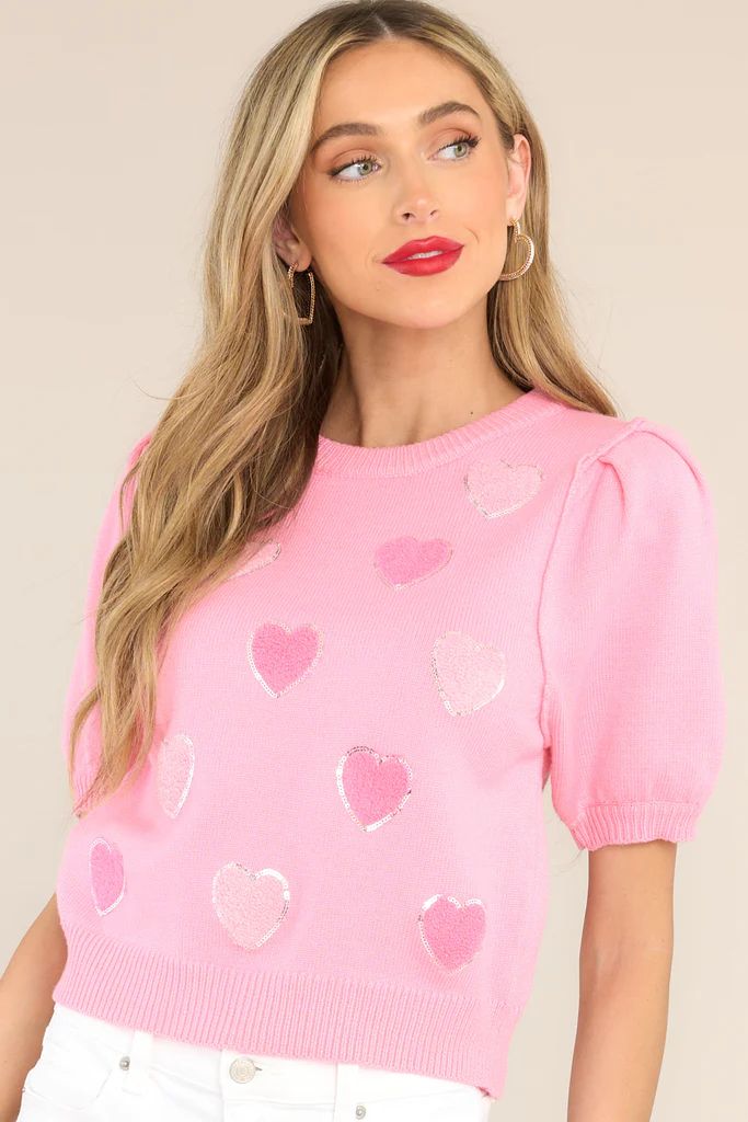These Feelings Pink Sweater Top | Red Dress 