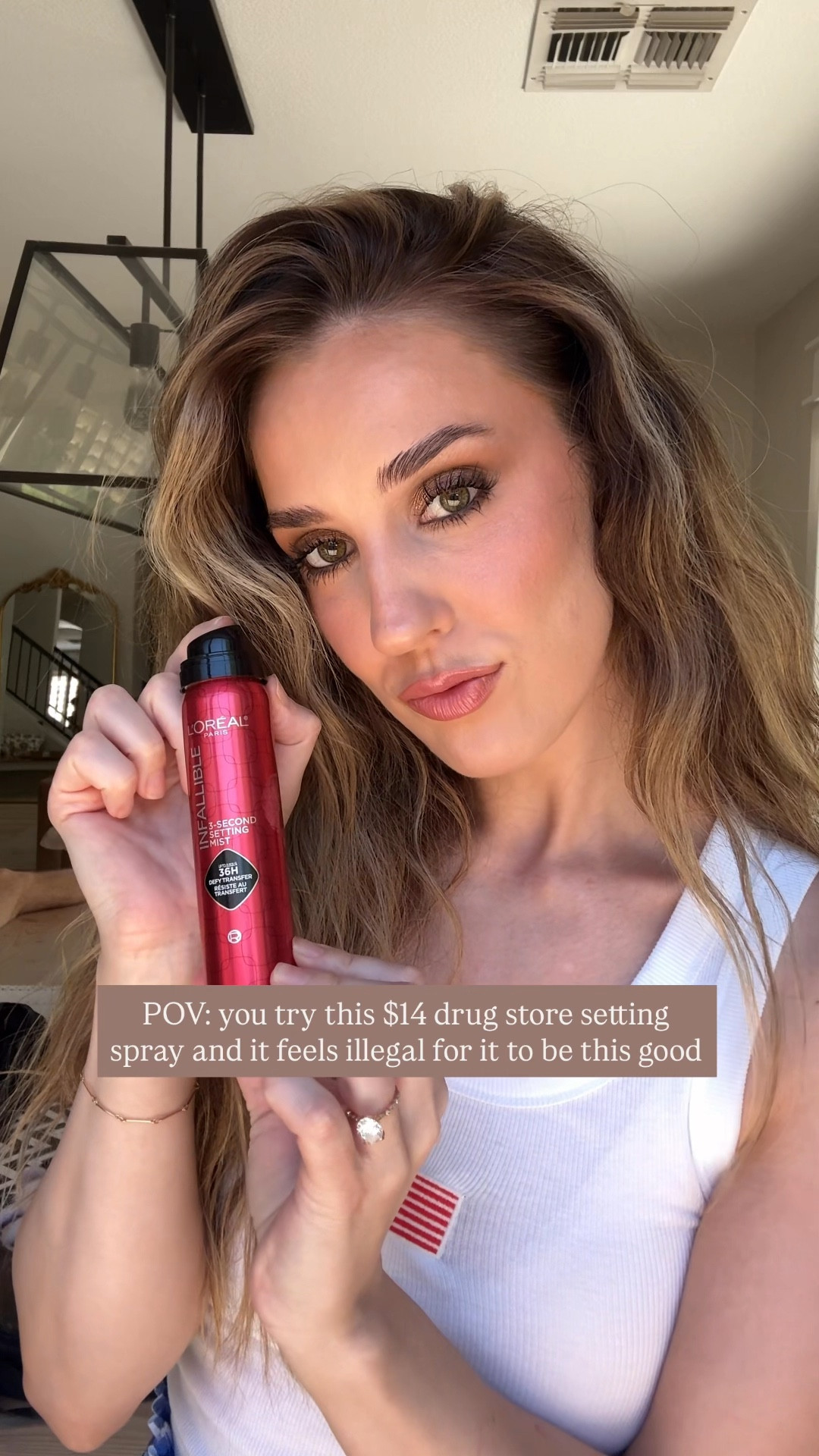 I’m not even kidding you guyssss, this setting spray is SO GOOD. I went swimming and my husband dunked me in the pool, and my makeup DID NOT MOVE!!! It’s only $14!!! Absolute need 

#LTKWedding #LTKBeauty #LTKSaleAlert