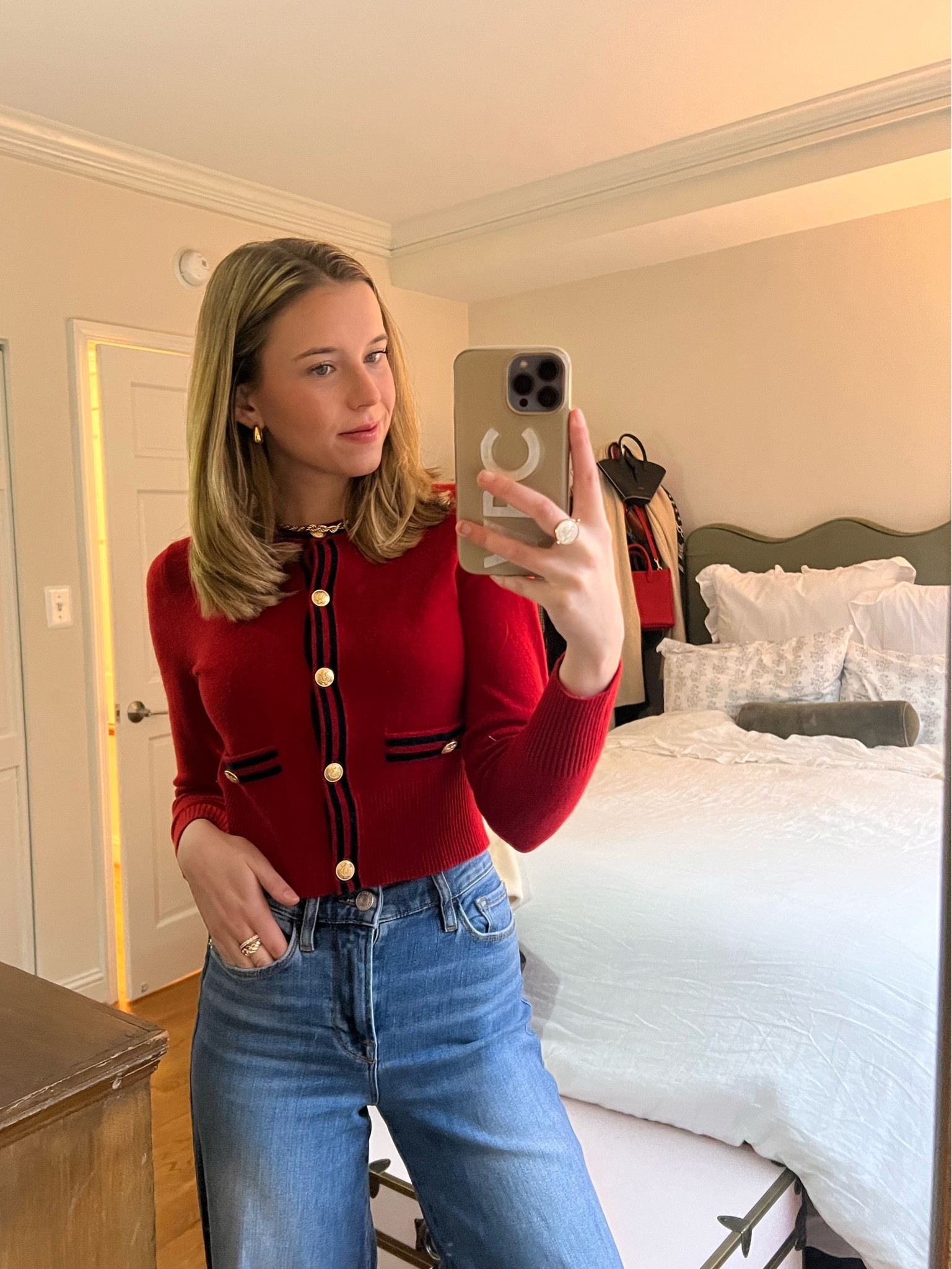 I would size up in the cashmere JCrew cardigan! Especially if you have a chest

#LTKworkwear #LTKSpringSale #LTKSeasonal