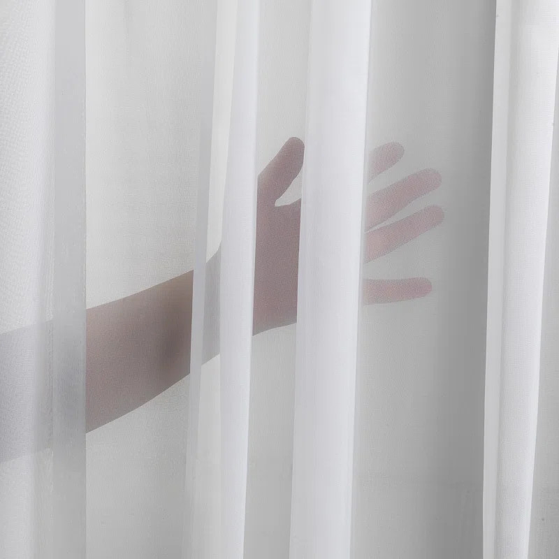 Extra Wide & Extra Long Faux Silk Crep Chifon Sheer Curtain Panels (Set of 2) | Wayfair North America