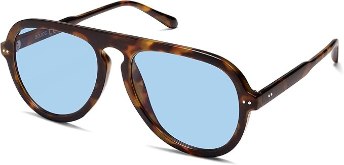 SOJOS Retro Aviator Sunglasses Womens Mens Vintage Plastic Frame Shades Lentes De Sol Para Mujer ... | Amazon (US)