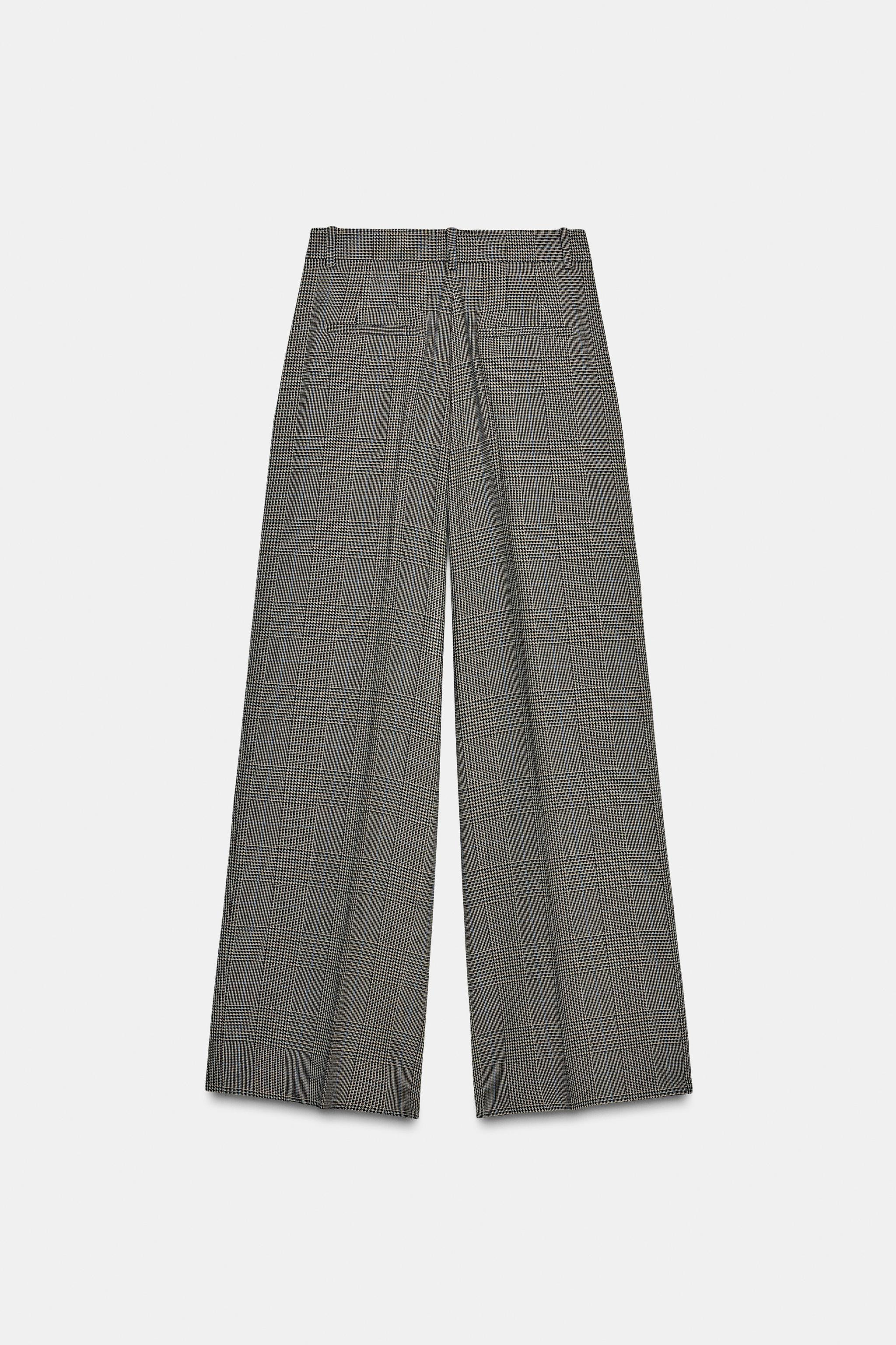 CHECK TROUSERS WITH DARTS ZW COLLECTION | Zara UK