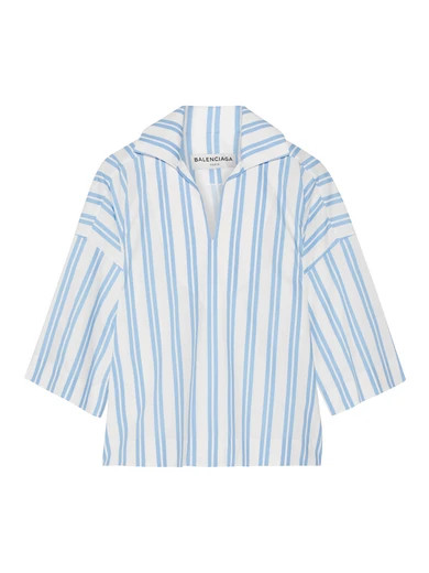Striped cotton-poplin top | NET-A-PORTER (UK & EU)
