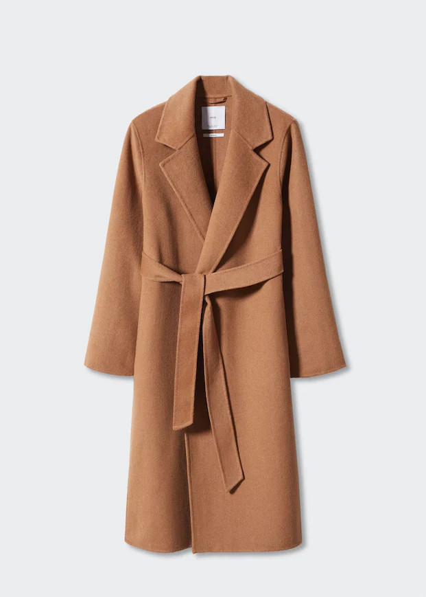 Belt handmade coat -  Women | Mango United Kingdom | MANGO (UK)
