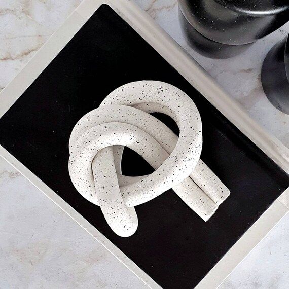 Clay Knot decor | knotted object | decorative knot | shelf decor | Minimalist decor | modern home... | Etsy (US)